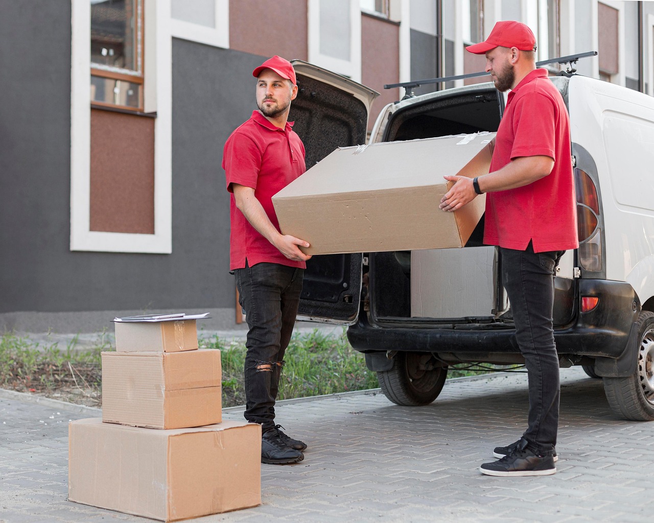 package, packer, delivery, transport, men, job